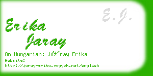 erika jaray business card